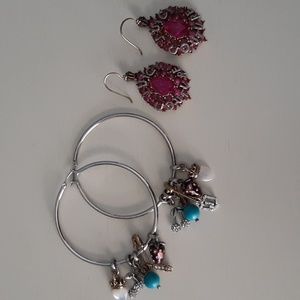 Juicy Couture Hoop and Drop Earring Set